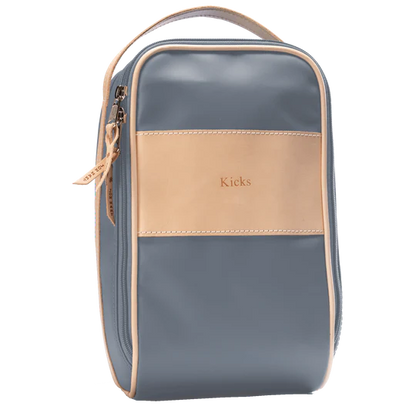 Shoe Bag (Order in any color!) Shag Bags Jon Hart Slate Coated Canvas