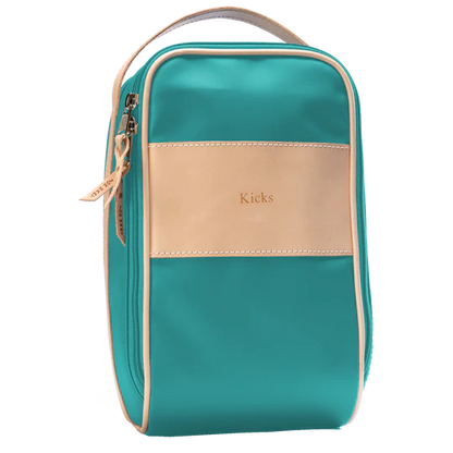 Shoe Bag (Order in any color!) Shag Bags Jon Hart Teal Coated Canvas