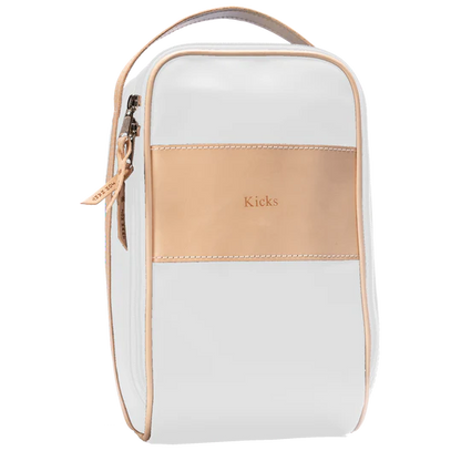 Shoe Bag (Order in any color!) Shag Bags Jon Hart White Coated Canvas