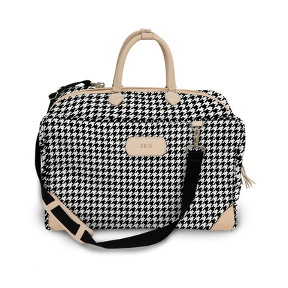 Coachman (Order in any color!) Travel Bags Jon Hart Houndstooth Coated Canvas
