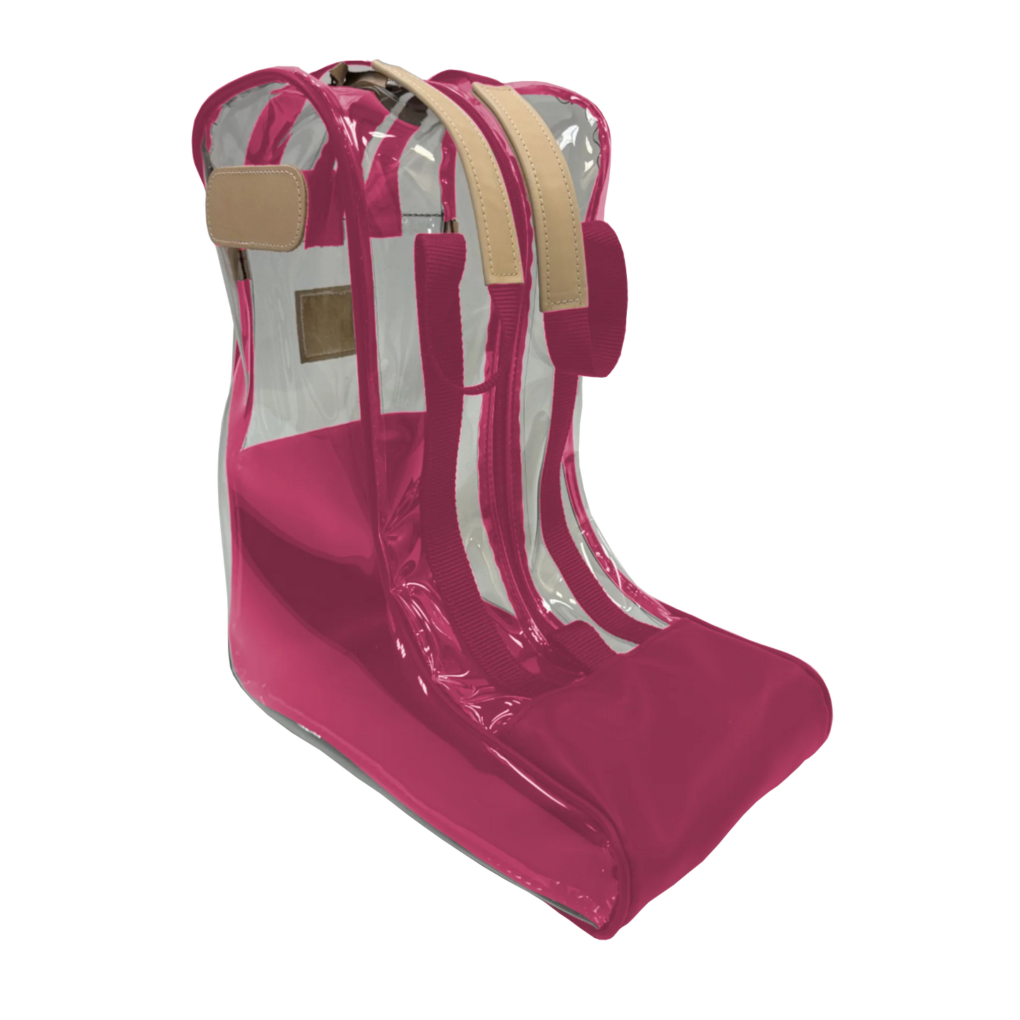Clear Boot Bag (Order in any color!) HANDBAGS Jon Hart Berry Coated Canvas