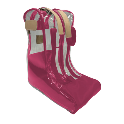 Clear Boot Bag (Order in any color!) HANDBAGS Jon Hart Berry Coated Canvas