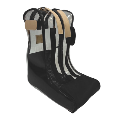 Clear Boot Bag (Order in any color!) HANDBAGS Jon Hart Charcoal Coated Canvas