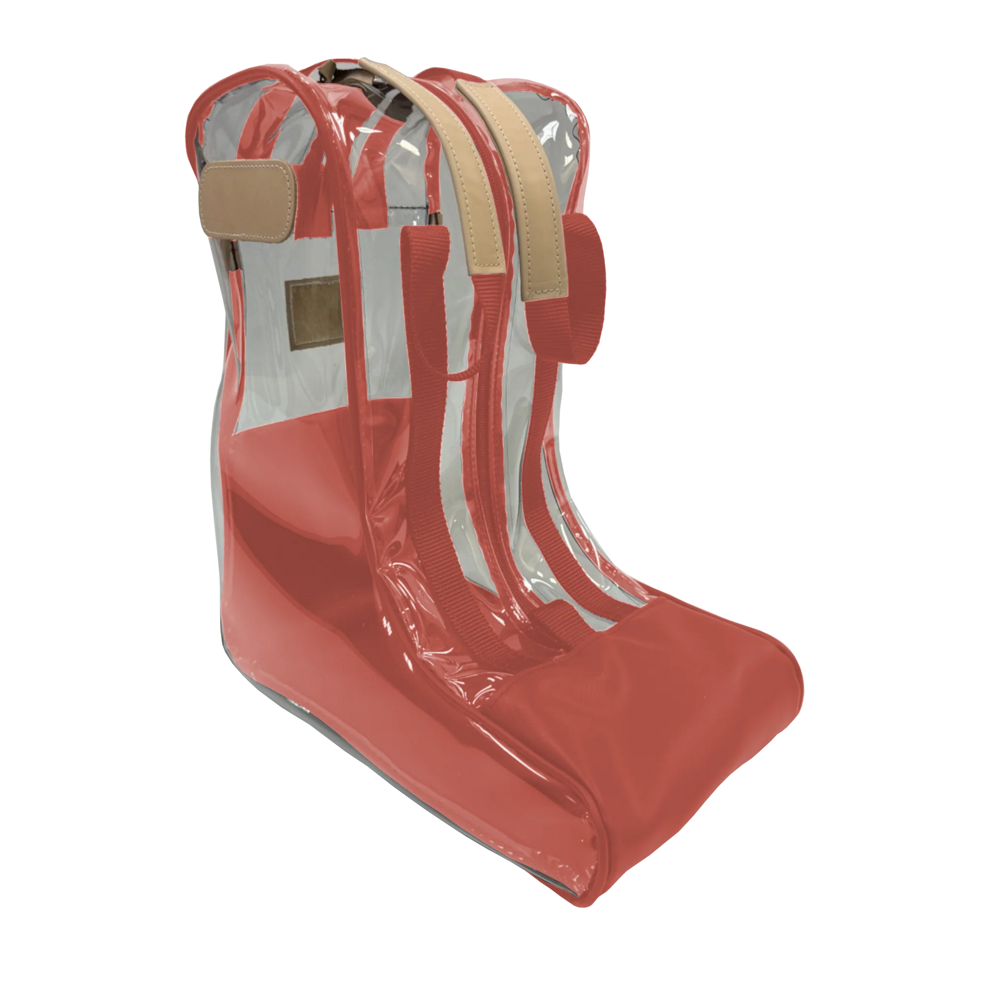 Clear Boot Bag (Order in any color!) HANDBAGS Jon Hart Coral Coated Canvas
