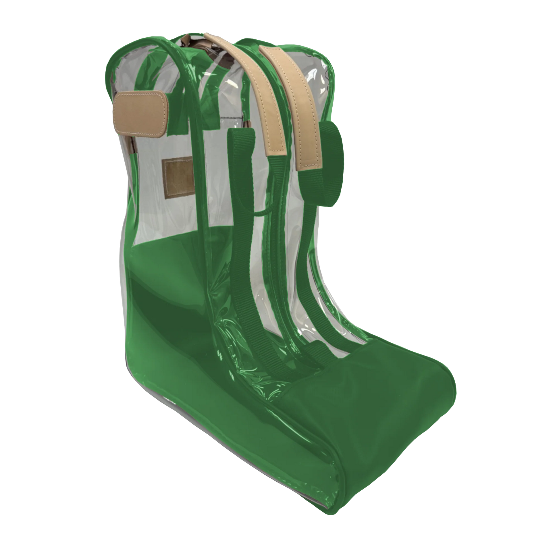 Clear Boot Bag (Order in any color!) HANDBAGS Jon Hart Kelly Green Coated Canvas