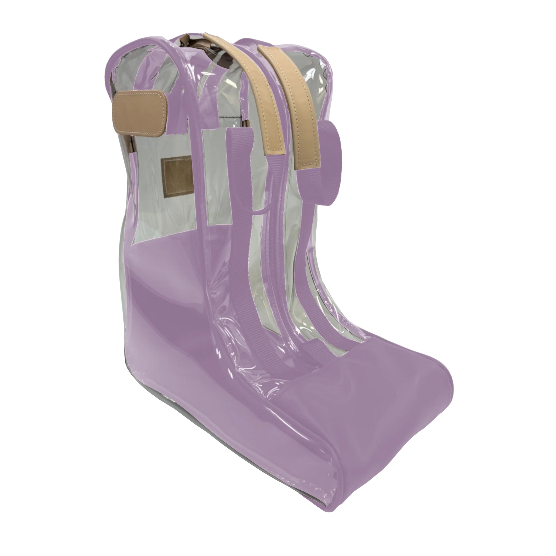 Clear Boot Bag (Order in any color!) HANDBAGS Jon Hart Lilac Coated Canvas