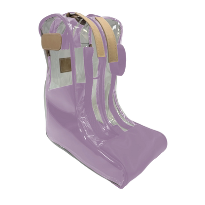 Clear Boot Bag (Order in any color!) HANDBAGS Jon Hart Lilac Coated Canvas