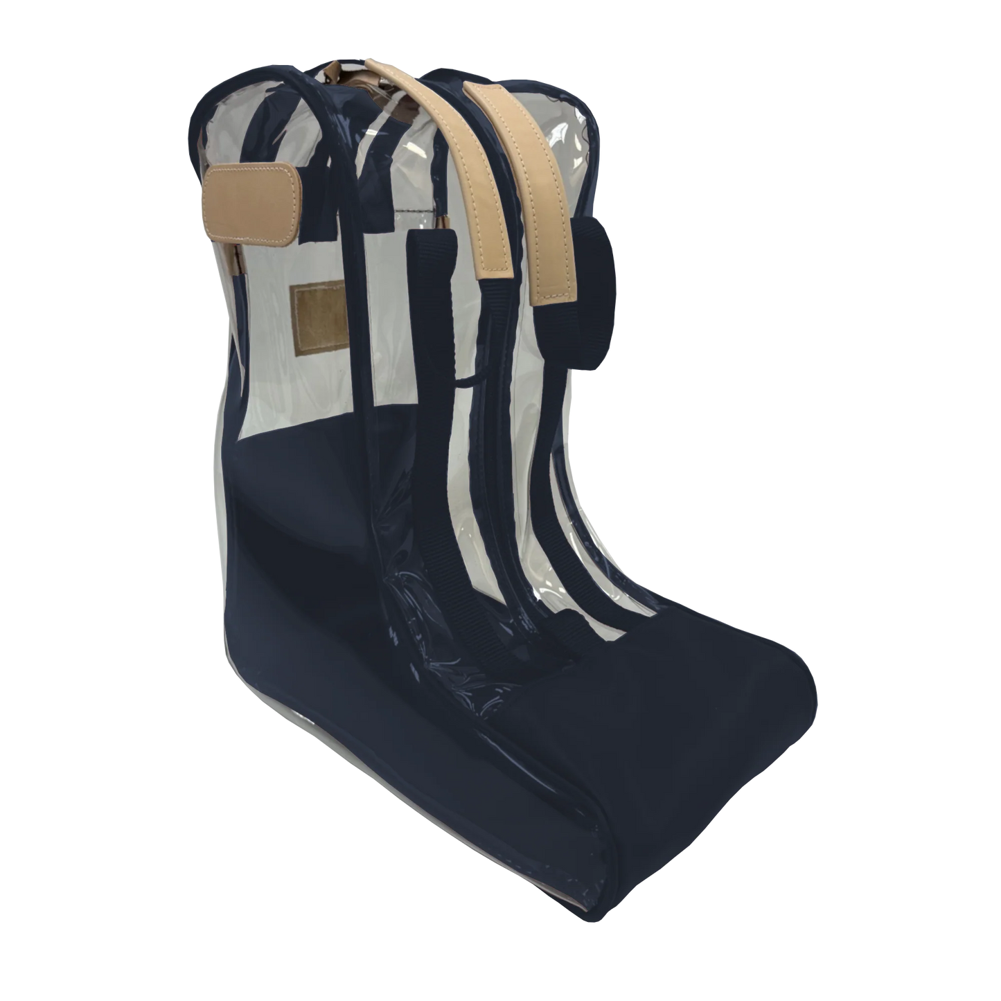 Clear Boot Bag (Order in any color!) HANDBAGS Jon Hart Navy Coated Canvas