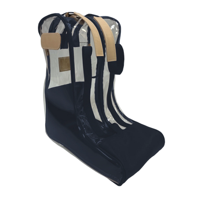Clear Boot Bag (Order in any color!) HANDBAGS Jon Hart Navy Coated Canvas