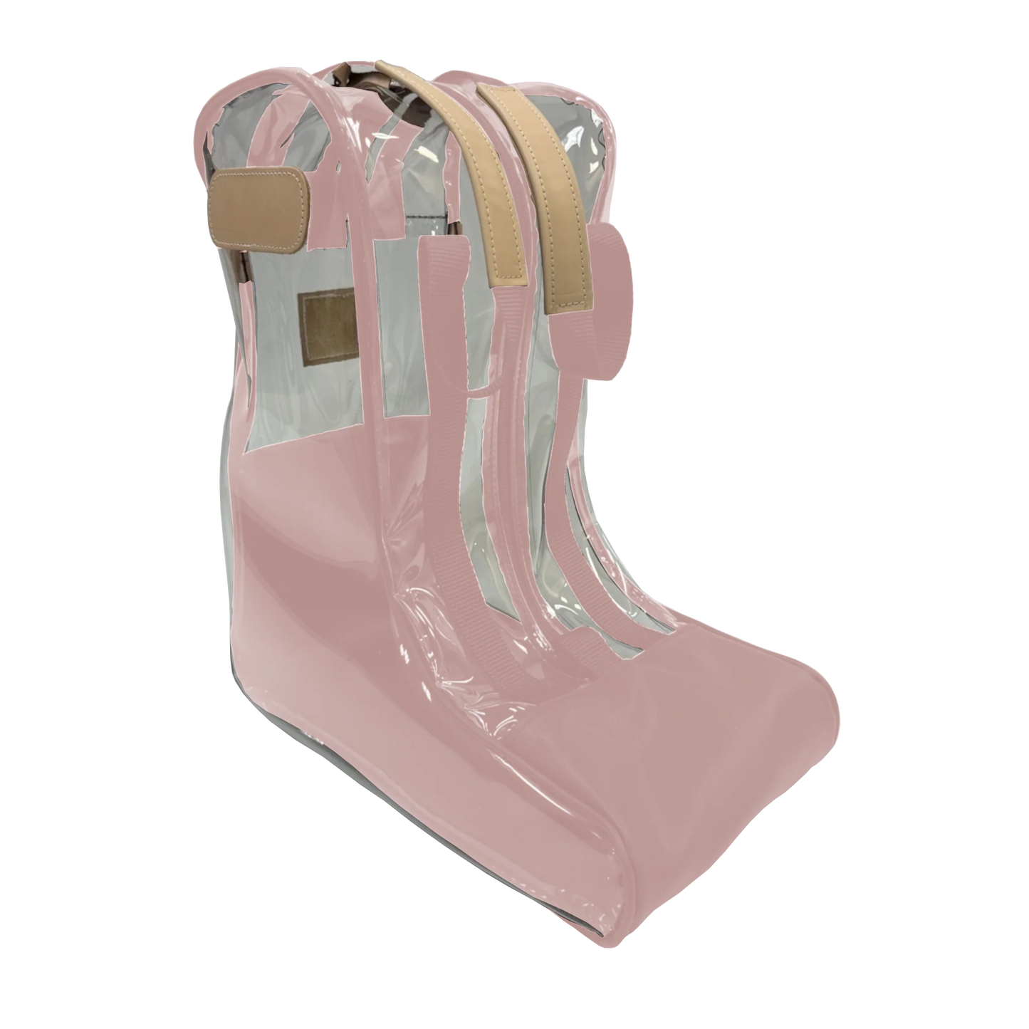 Clear Boot Bag (Order in any color!) HANDBAGS Jon Hart Rose Coated Canvas