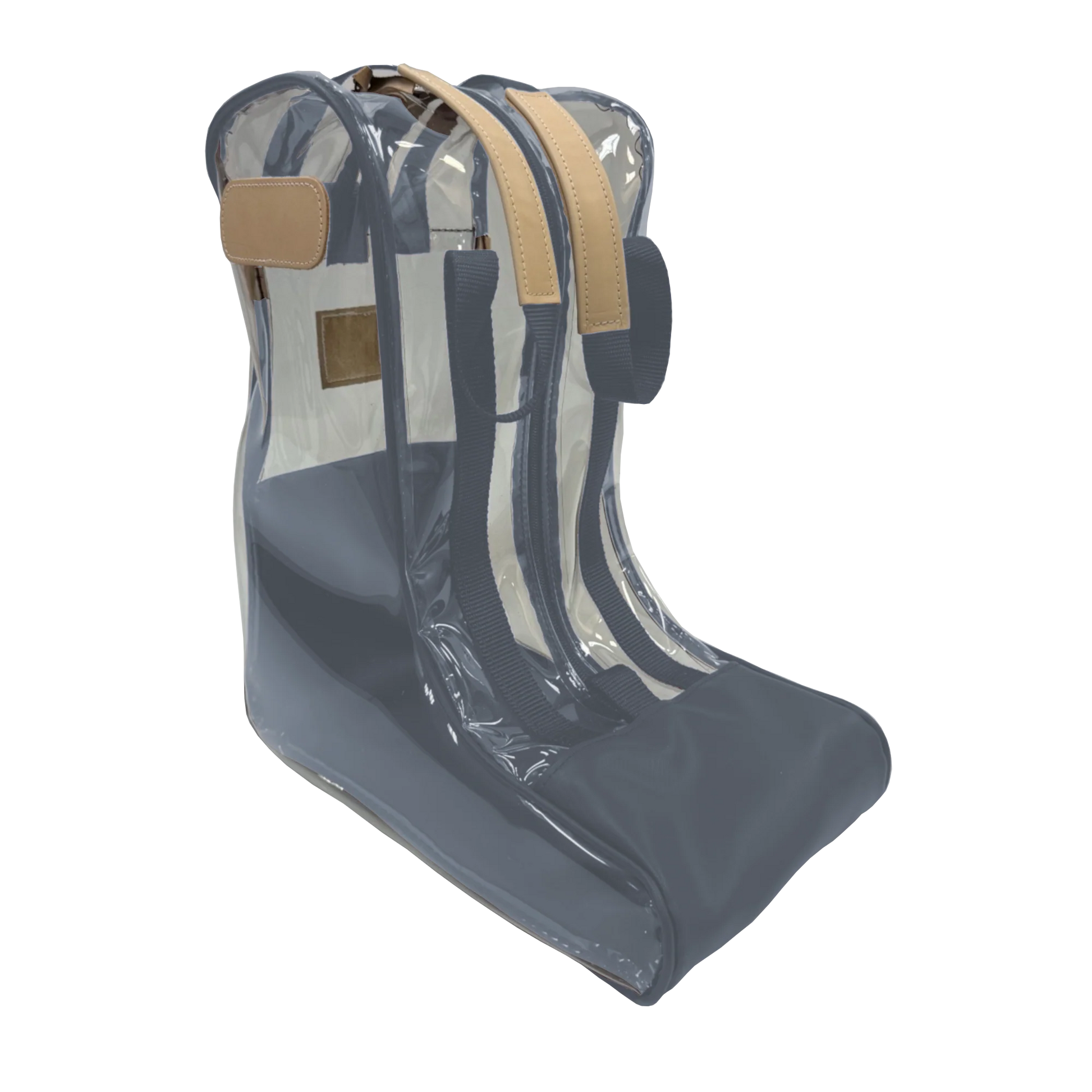 Clear Boot Bag (Order in any color!) HANDBAGS Jon Hart Slate Coated Canvas