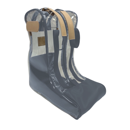 Clear Boot Bag (Order in any color!) HANDBAGS Jon Hart Slate Coated Canvas