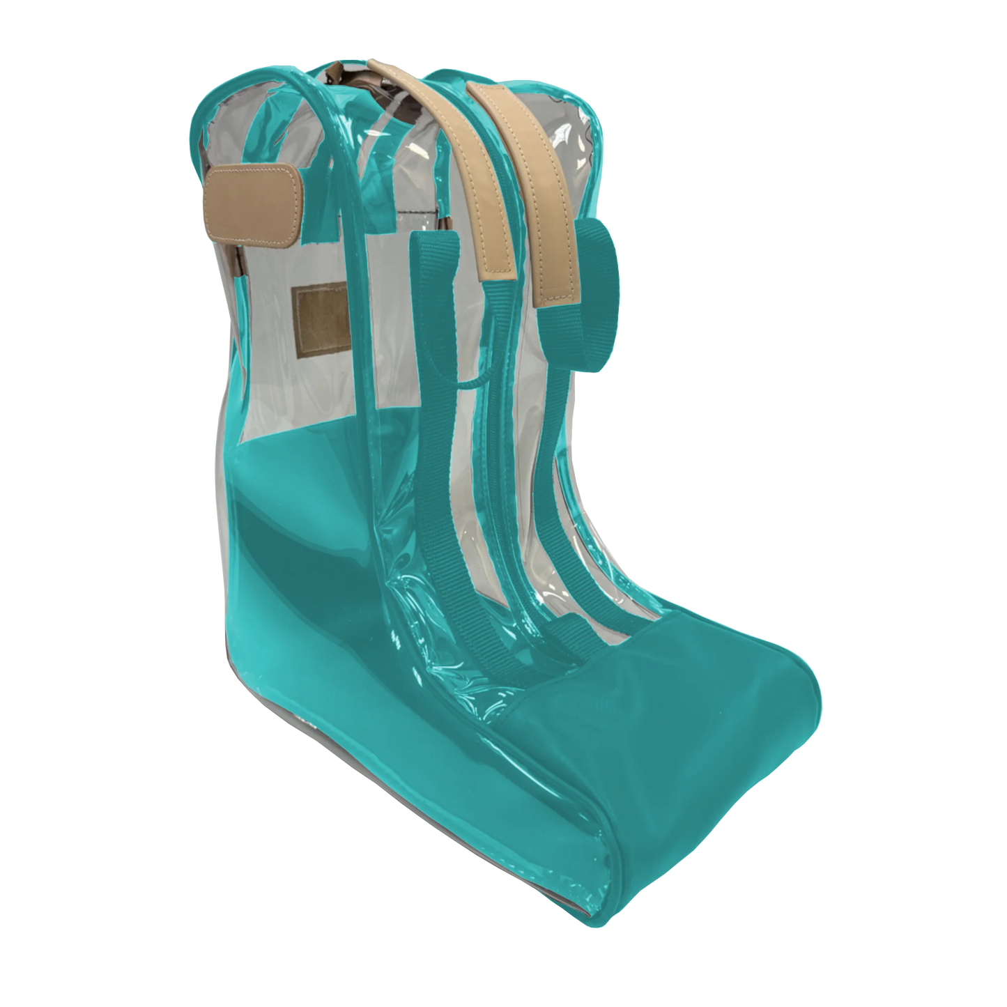 Clear Boot Bag (Order in any color!) HANDBAGS Jon Hart Teal Coated Canvas