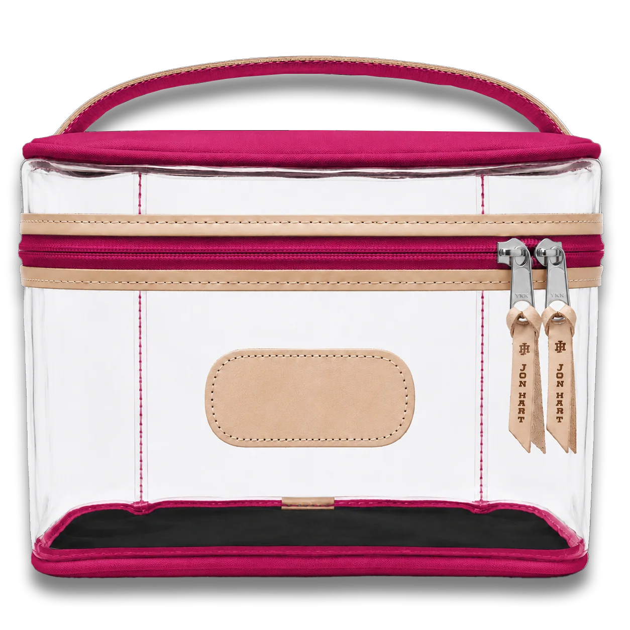 Clear Makeup Case (Order in any color!) HANDBAGS Jon Hart Berry Coated Canvas