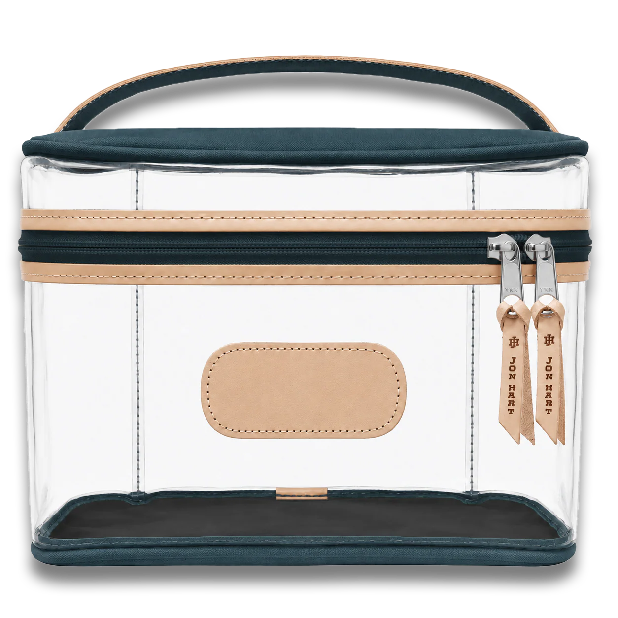 Clear Makeup Case (Order in any color!) HANDBAGS Jon Hart French Blue Coated Canvas