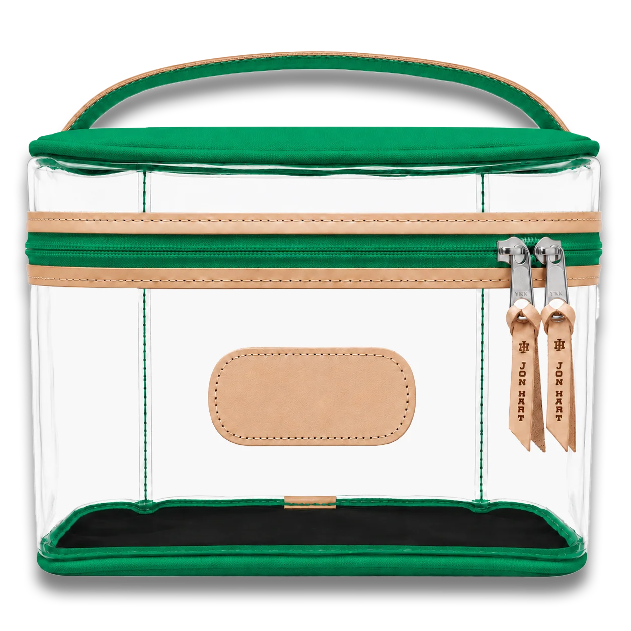 Clear Makeup Case (Order in any color!) HANDBAGS Jon Hart Kelly Green Coated Canvas