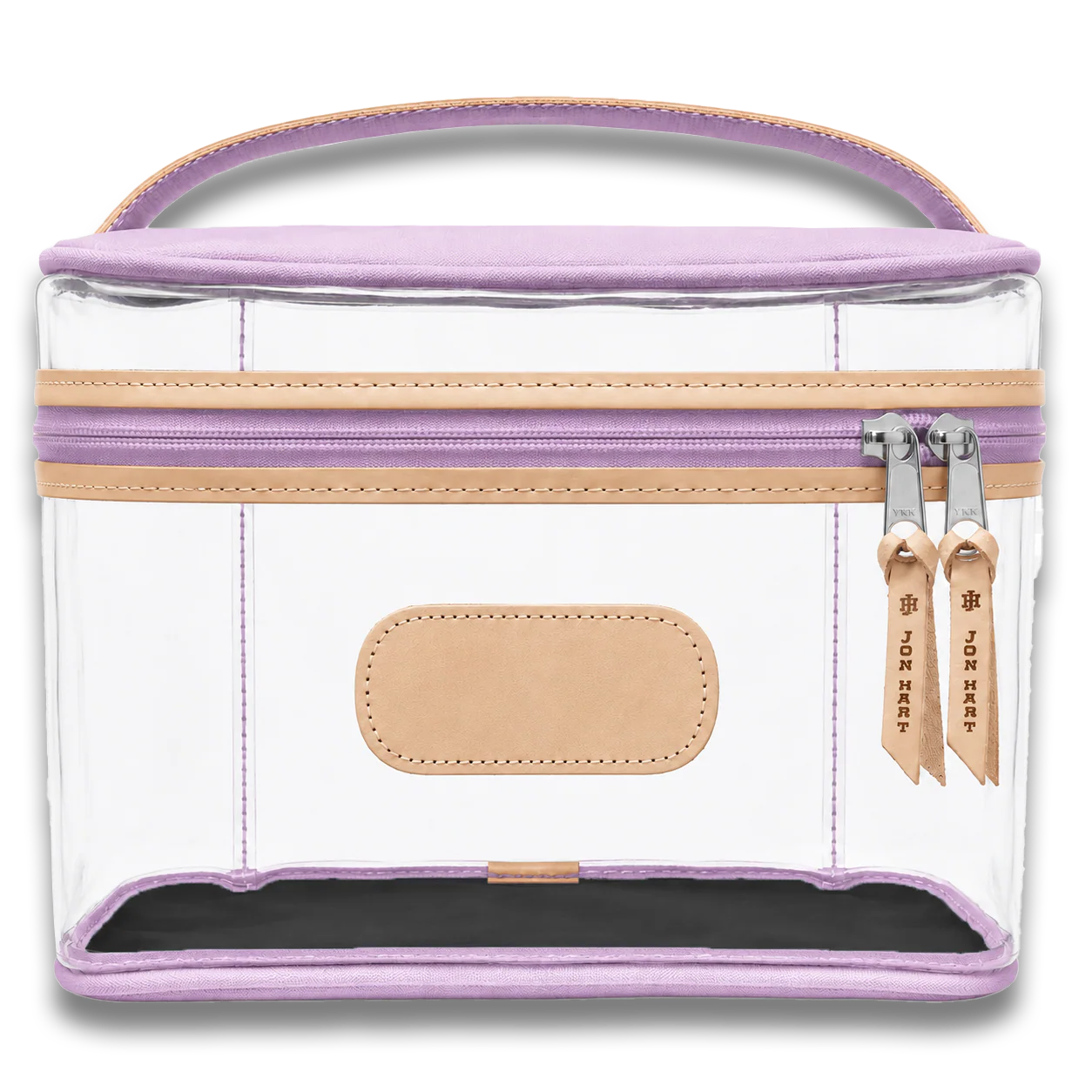 Clear Makeup Case (Order in any color!) HANDBAGS Jon Hart Lilac Coated Canvas