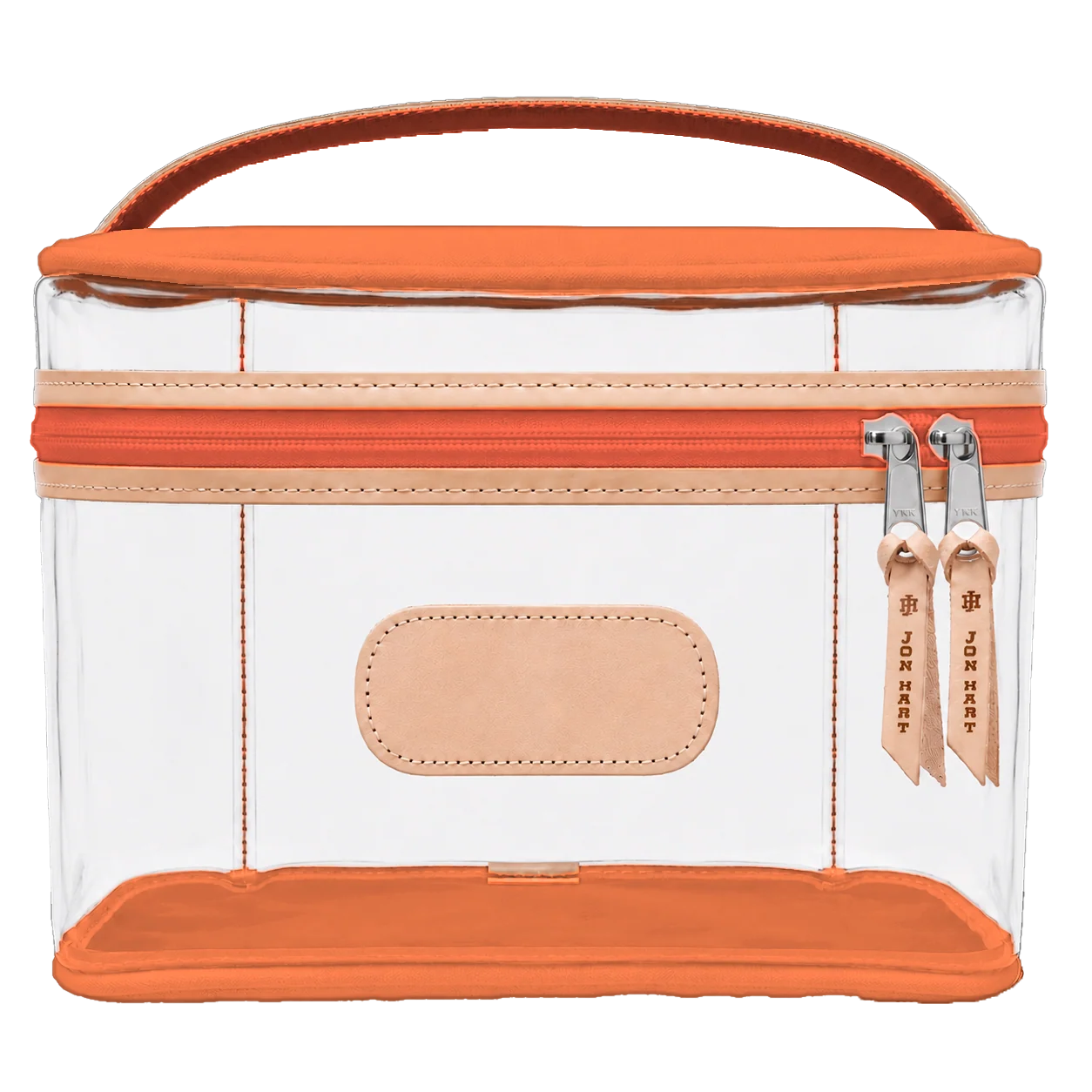 Clear Makeup Case (Order in any color!) HANDBAGS Jon Hart Sherbet Coated Canvas