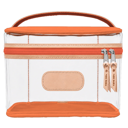 Clear Makeup Case (Order in any color!) HANDBAGS Jon Hart Sherbet Coated Canvas