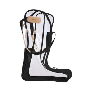 Clear Tall Boot Bag (Order in any color!) Boot Bag Jon Hart Black Coated Canvas