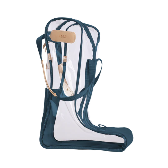 Clear Tall Boot Bag (Order in any color!) Boot Bag Jon Hart French Blue Coated Canvas