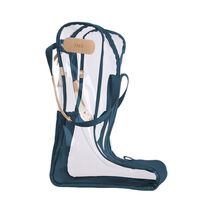 Clear Tall Boot Bag (Order in any color!) Boot Bag Jon Hart French Blue Coated Canvas