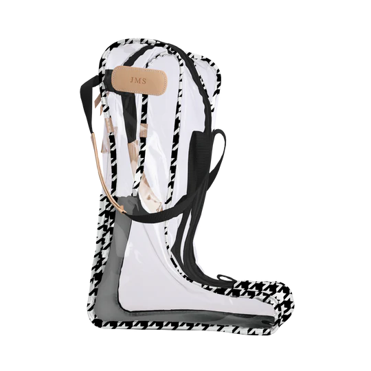 Clear Tall Boot Bag (Order in any color!) Boot Bag Jon Hart Houndstooth Canvas