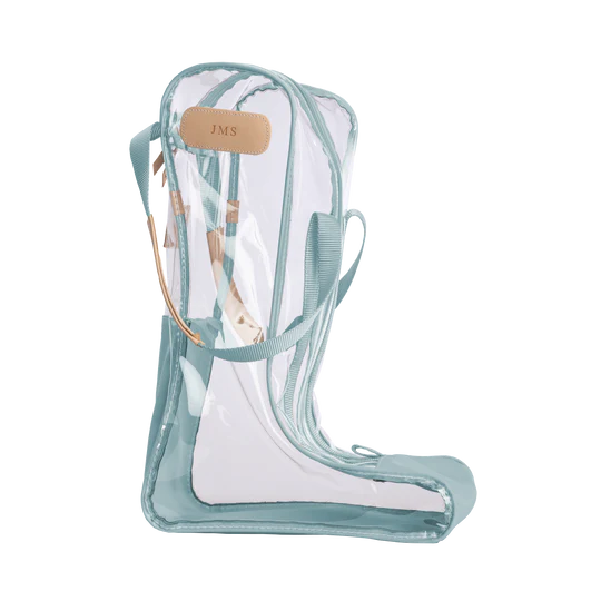 Clear Tall Boot Bag (Order in any color!) Boot Bag Jon Hart Ice Blue Coated Canvas