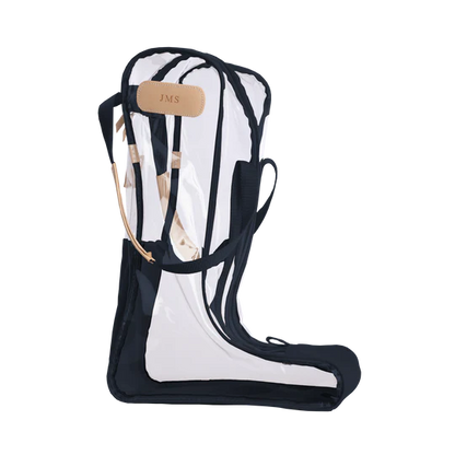Clear Tall Boot Bag (Order in any color!) Boot Bag Jon Hart Navy Coated Canvas