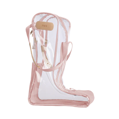 Clear Tall Boot Bag (Order in any color!) Boot Bag Jon Hart Rose Coated Canvas