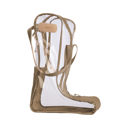 Clear Tall Boot Bag (Order in any color!) Boot Bag Jon Hart Saddle Coated Canvas