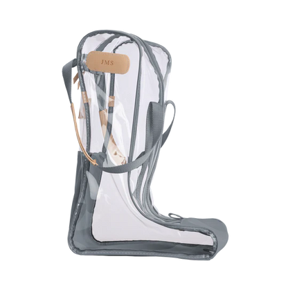 Clear Tall Boot Bag (Order in any color!) Boot Bag Jon Hart Slate Coated Canvas