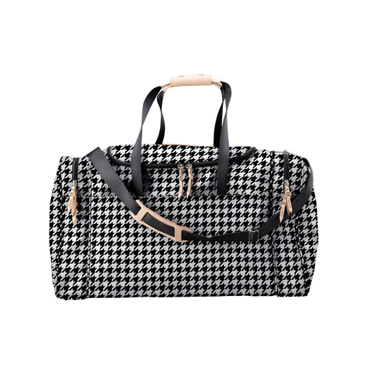 Large Square Duffel (Order in any color!) Duffel Bags Jon Hart Houndstooth Coated Canvas