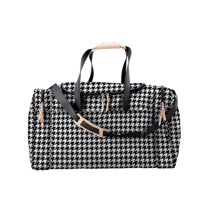 Large Square Duffel (Order in any color!) Duffel Bags Jon Hart Houndstooth Coated Canvas