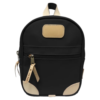 Mini Backpack (Order in any color!) Backpacks Jon Hart Black Coated Canvas