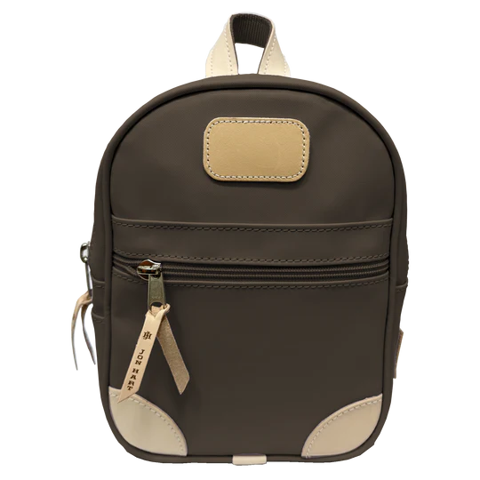 Mini Backpack (Order in any color!) Backpacks Jon Hart Espresso Coated Canvas