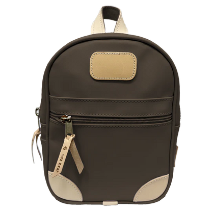 Mini Backpack (Order in any color!) Backpacks Jon Hart Espresso Coated Canvas