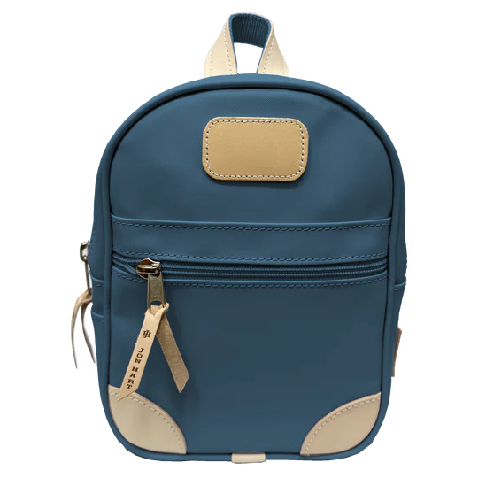 Mini Backpack (Order in any color!) Backpacks Jon Hart French Blue Coated Canvas