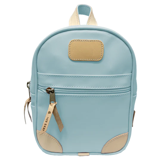 Mini Backpack (Order in any color!) Backpacks Jon Hart Ice Blue Coated Canvas