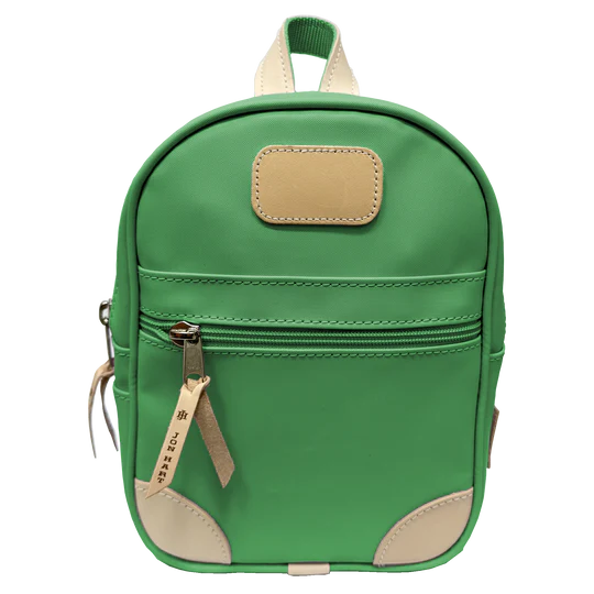 Mini Backpack (Order in any color!) Backpacks Jon Hart Kelly Green Coated Canvas