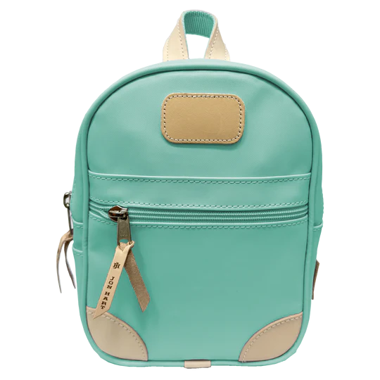 Mini Backpack (Order in any color!) Backpacks Jon Hart Mint Coated Canvas