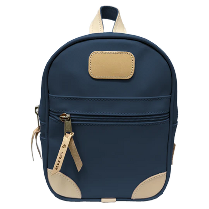 Mini Backpack (Order in any color!) Backpacks Jon Hart Navy Coated Canvas