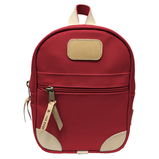 Mini Backpack (Order in any color!) Backpacks Jon Hart Red Coated Canvas