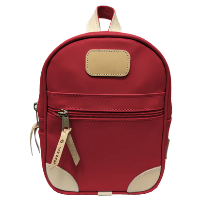 Mini Backpack (Order in any color!) Backpacks Jon Hart Red Coated Canvas
