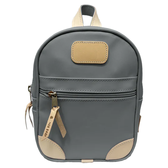 Mini Backpack (Order in any color!) Backpacks Jon Hart Slate Coated Canvas