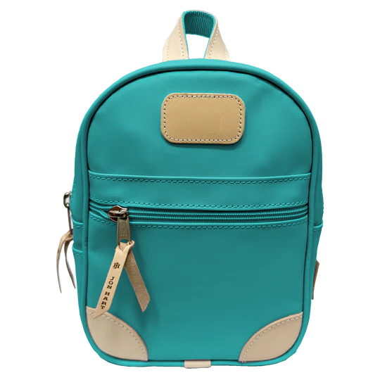 Mini Backpack (Order in any color!) Backpacks Jon Hart Teal Coated Canvas