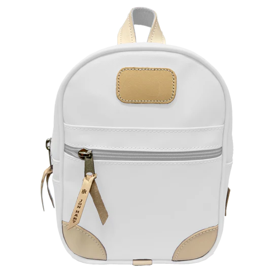 Mini Backpack (Order in any color!) Backpacks Jon Hart White Coated Canvas