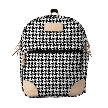 Large Backpack (Order in any color!) Backpacks Jon Hart Houndstooth Coated Canvas