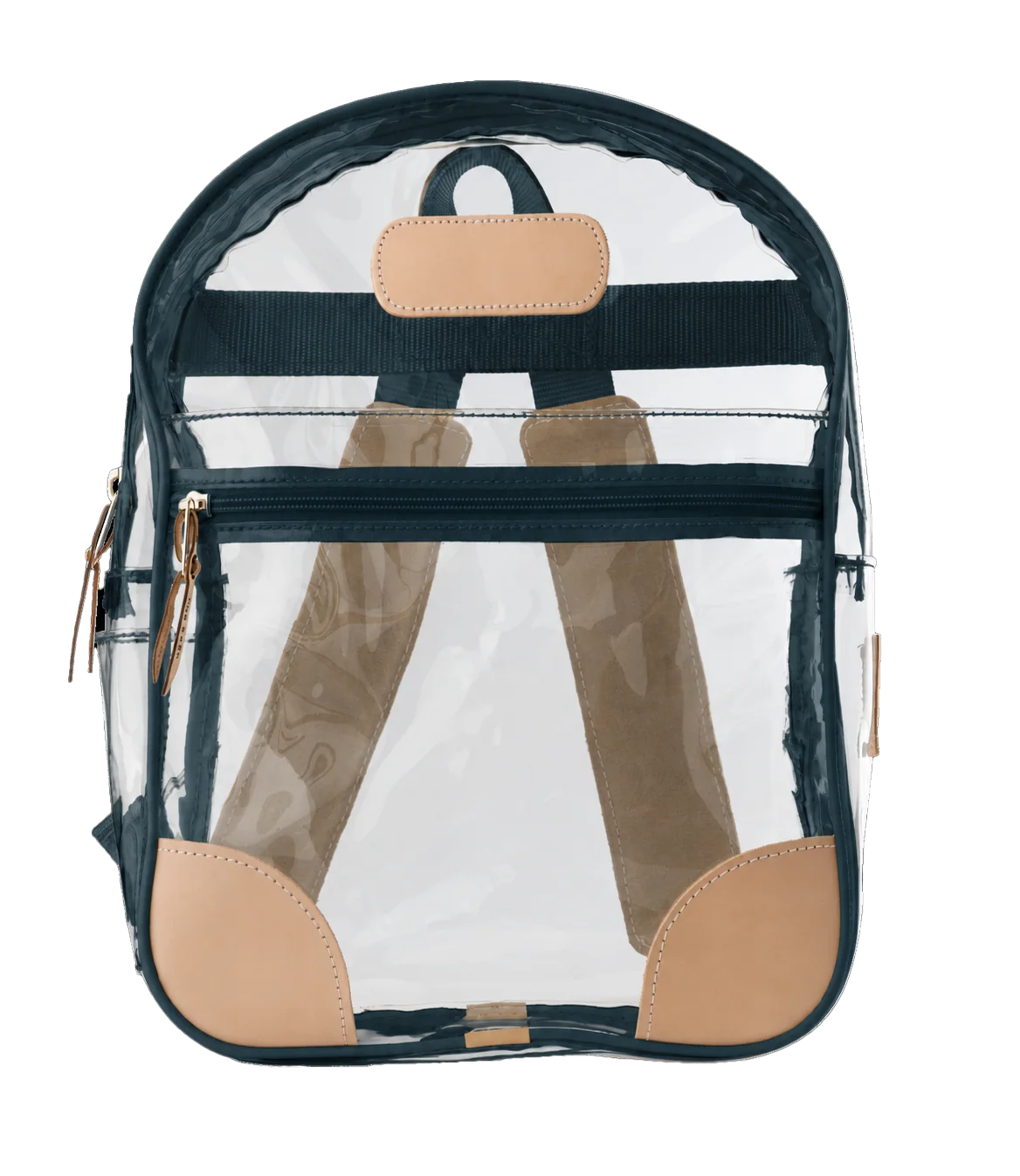 Clear Backpack French Blue Webbing