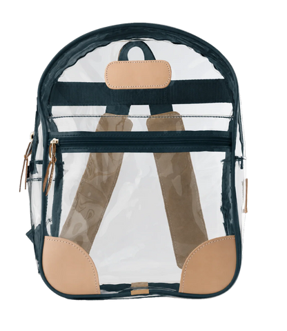 Clear Backpack (Order in any color!) Backpacks Jon Hart French Blue Webbing